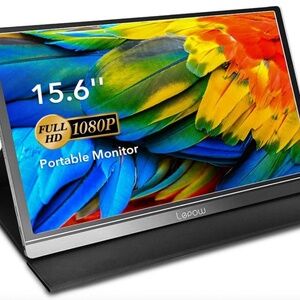 Portable, Ultra Slim Travel Screen with Dual Speakers